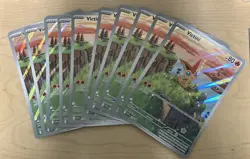 Lot of 10 Victini JUMBO Card Scarlet & Violet Black Star Promos Near Mint Holo - Image 1