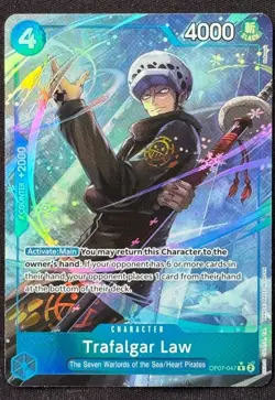 Trafalgar Law (OP07-047 R) Alternate Art ENGLISH - One Piece Card Game - Image 1