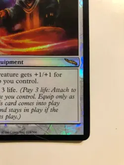 NIGHTMARE LASH - Foil, Mirrodin #219, Artifact equipment, unplayed condition!! - Image 5