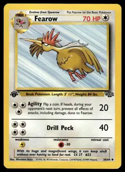 Pokemon TCG Jungle 1st Edition #36/64 Fearow LP+ - Image 1