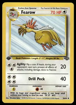 Pokemon TCG Jungle 1st Edition #36/64 Fearow LP+ - Image 1