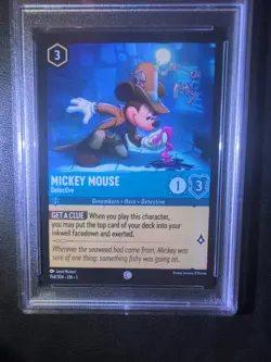 🪄 😳 Mickey Mouse 🔥 2023 Disney Lorcana EN 1 First Chapter #154 PSA 9 MINT 🐭✨ - Image 3
