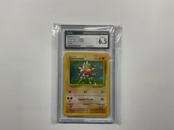 Pokemon Base Set 1999 Hitmonchan 7/102 Holo Rare Pokemon Graded Slab - CGC 6.5 - Image 1