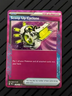 Scoop Up Cyclone 128/131 SV: Prismatic Evolutions Holo Ace SPEC Rare Pokemon - Image 1
