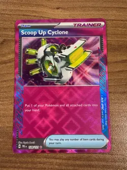 Scoop Up Cyclone 128/131 SV Prismatic Evolutions ACE SPEC Rare Pokemon NM - Image 1