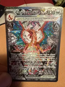 Pokemon TCG Charizard EX Holo Ultra Rare Card 223/197 SV03 Obsidian Flames - Image 1