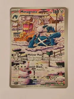 Metagross 178/162 SV05: Temporal Forces TEF Pokemon TCG Illustration Rare NM - Image 1