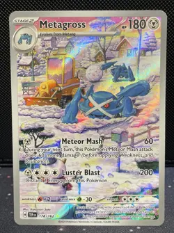 Pokemon TCG Metagross Illustration Rare Card 178/162 SV05: Temporal Forces - Image 1