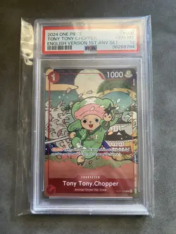 2024 ONE PIECE ENGLISH VERSION 1ST ANNIVERSARY SET #006 TONY TONY CHOPPER PSA 10 - Image 2