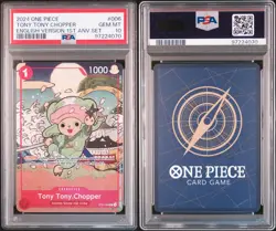 2024 ONE PIECE ENGLISH VERSION 1ST ANNIVERSARY SET #006 TONY TONY CHOPPER PSA 10 - Image 3