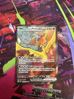 Pokemon TCG Team Rockets Moltres EX#208/182 Destined Rivals Stamped - Image 3