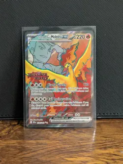 Pokemon TCG Team Rockets Moltres EX 208/182 Ultra Rare Destined Rivals Stamp - Image 1