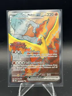 Pokemon TCG Team Rockets Moltres EX#208/182 Destined Rivals Stamped - Image 1