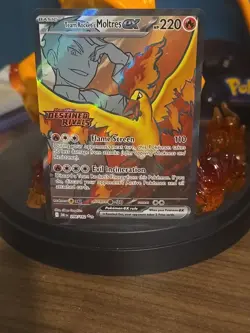 Pokemon TCG Team Rockets Moltres EX#208/182 Destined Rivals Stamped - Image 2