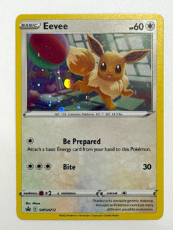 Pokemon TCG Eevee SWSH212 Promo SWSH: Sword & Shield Promo Cards SWIRL - Image 1