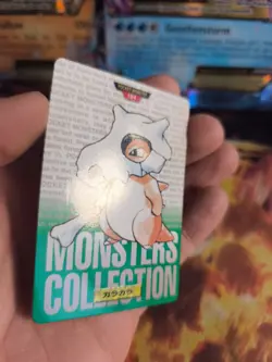 Pokemon Karte Card carddass Monsters collection Green 1996 japanese Cubone NM - Image 3