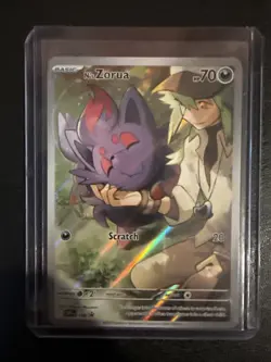 Pokemon TCG N's Zorua 189 Scarlet & Violet Promo Holo Card Journey Together - Image 1