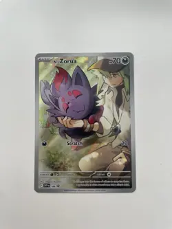 Pokemon TCG N's Zorua 189 Scarlet & Violet Promo Holo Card Journey Together NM - Image 1