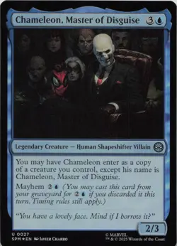 Chameleon, Master of Disguise - FOIL - U Marvel's Spider-Man 27 - MTG - Image 1