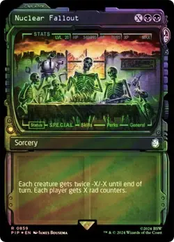 Nuclear Fallout Surge Foil Showcase Fallout Commander NM MTG - Image 1