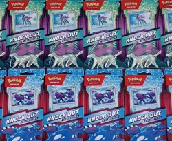 12× Pokemon Knockout Collection - Kyogre And Suicune New Sealed - 6 Pairs - Image 1