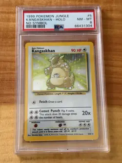 PSA 8 KANGASKHAN HOLO NO SYMBOL 1999 POKEMON JUNGLE #5 - Image 1