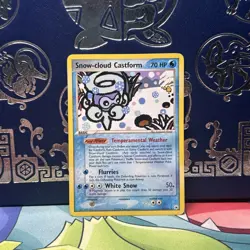 Snow-cloud Castform Rare Hidden Legends 25/101 MP Pokemon TCG - Image 1