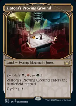 MTG - Ziatora's Proving Ground (Showcase Skyscraper) [Streets of New Capenna] - Image 1