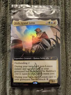 SEALED Iroh, Grand Lotus Promo Extended Art Foil BoxLunch Magic Avatar Card MTG - Image 1