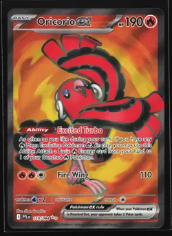 Oricorio ex 110/094 ME02: Phantasmal Flames Ultra Rare Pokemon Card - Image 1