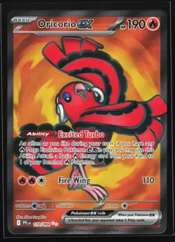 Oricorio ex 110/094 ME02: Phantasmal Flames Ultra Rare Pokemon Card - Image 1