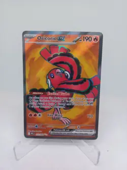 Oricorio ex 110/094 Me02: Phantasmal Flames Holo Pokemon TCG Card Rare - Image 1