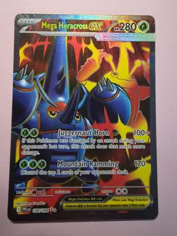 Pokemon Card Mega Heracross ex 108/094 Phantasmal Flames Full Art Ultra Rare NM - Image 1