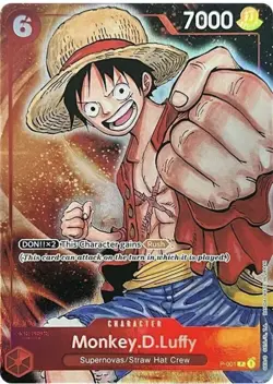 Monkey D Luffy P-001 Bandai Games Fest 23-24 Premium Card Collection NM - Image 1