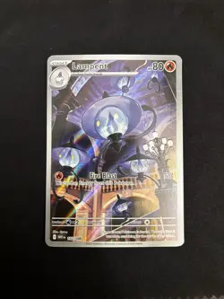 Pokemon TCG Lampent White Flare Card 102/086 Rare Holo, Near Mint Condition - Image 1