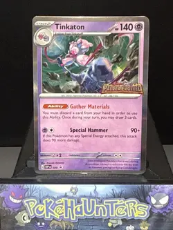 Pokemon Card Tinkaton 020 Black Star Promo STAMPED Paldea Evolved Light Play - Image 1