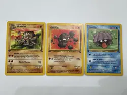 Pokemon TCG Vintage First Edition Fossil Graveler, Shellder, Geodude, Cards - Image 1