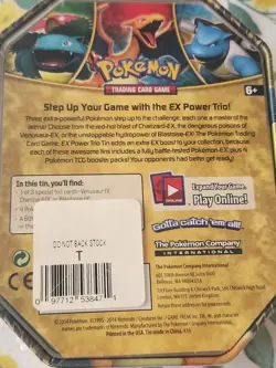 Sealed NEW Pokemon 2014 Venusaur EX Power Trio Tin 4 Booster packs - Image 4