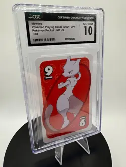 2021 Pokemon Pocket UNO Mewtwo #9 CGC Graded Gem Mint 10 (Japanese) - Image 3