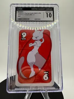2021 Pokemon Pocket UNO Mewtwo #9 CGC Graded Gem Mint 10 (Japanese) - Image 4