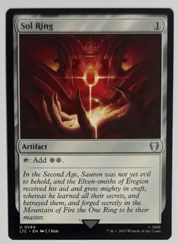 Sol Ring MTG LTC LOTR Lord Of The Rings Pack Fresh Unplayed - Image 1