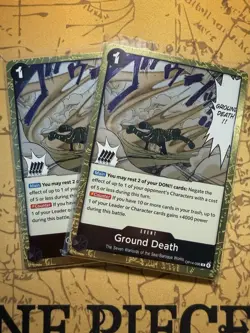 1X Ground Death Foil OP14-096 The Azure Sea's Seven One Piece - Image 1