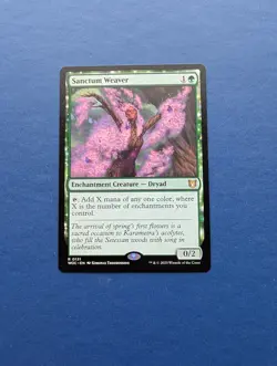 MTG Sanctum Weaver: Wilds of Eldarine Commander #131 - NM-MT+ - Image 1
