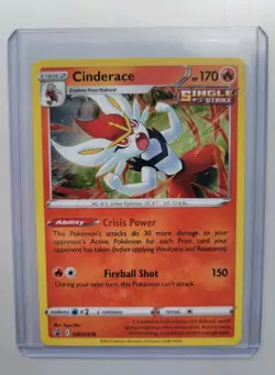 Pokemon TCG - Crown Zenith: Cinderace (SWSH278) - Black Star Promo - Near Mint - Image 1