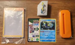 Inteleon SWSH279 NM Promo Pokemon Crown Zenith Pin Code SV Card Holder Set New - Image 1
