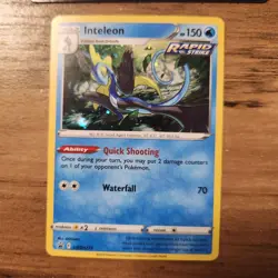 Inteleon SWSH279 NM Promo Pokemon Crown Zenith Pin Code SV Card Holder Set New - Image 4