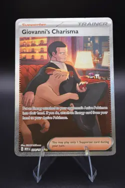 Pokemon TCG Giovanni's Charisma 204/165 Sv: Scarlet & Violet 151 Holo NM - Image 1