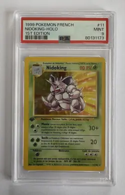 Carte Pokemon FR WIZARDS Set De Base Edition Ed. 1 NIDOKING 11/102 Psa 9 Pca - Image 1