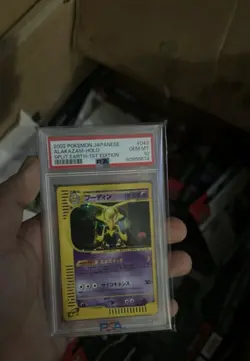 Pokemon Alakazam Split Earth 1st Edition Japanese Holo Rare #043 PSA 10 Gem Mint - Image 2
