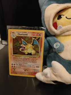 Charizard 4/102 Base Set Holographic Unlimited Rare Pokemon TCG - Image 2